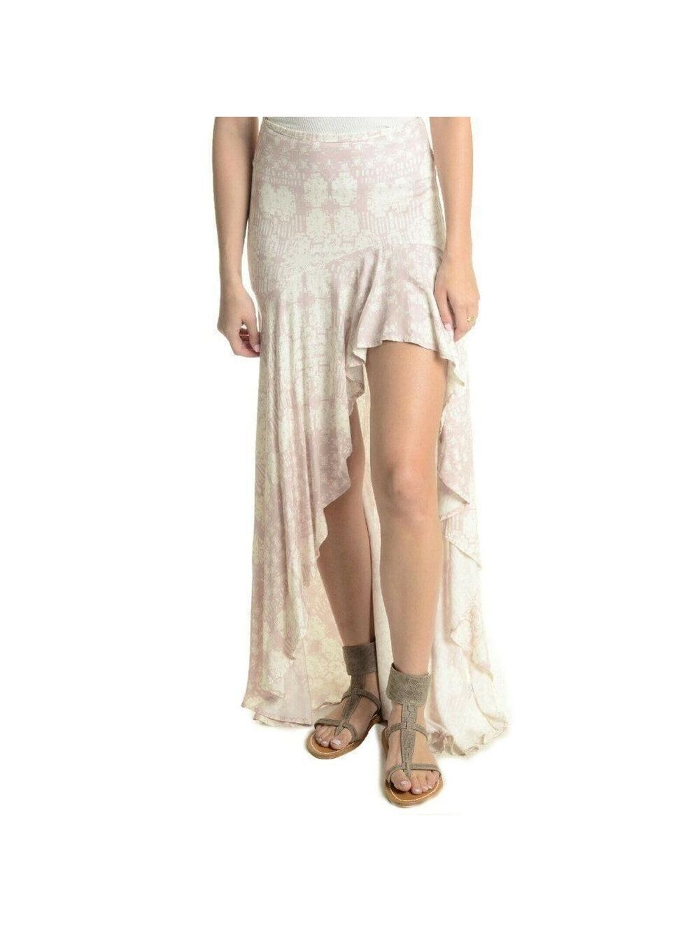 Stillwater To The Utha Side Hi-Low Maxi Skirt M